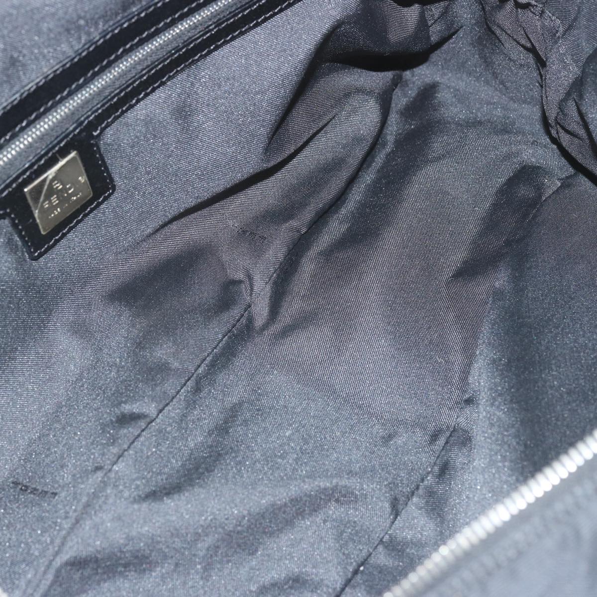 FENDI Zucca Canvas Hand Bag Black hk1179