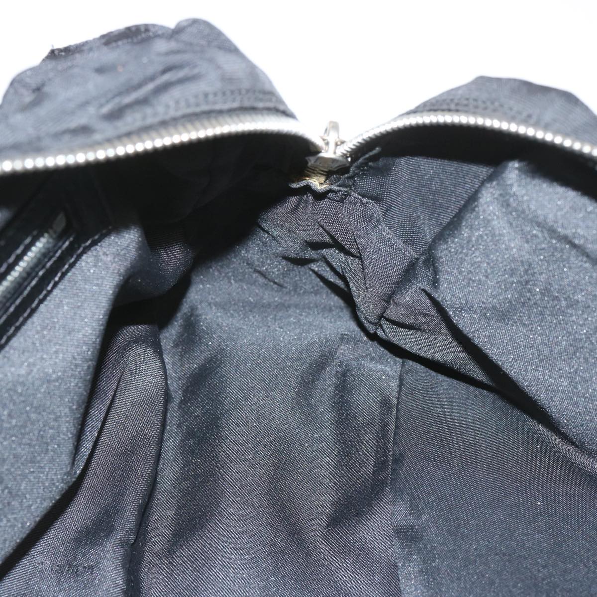 FENDI Zucca Canvas Hand Bag Black hk1179