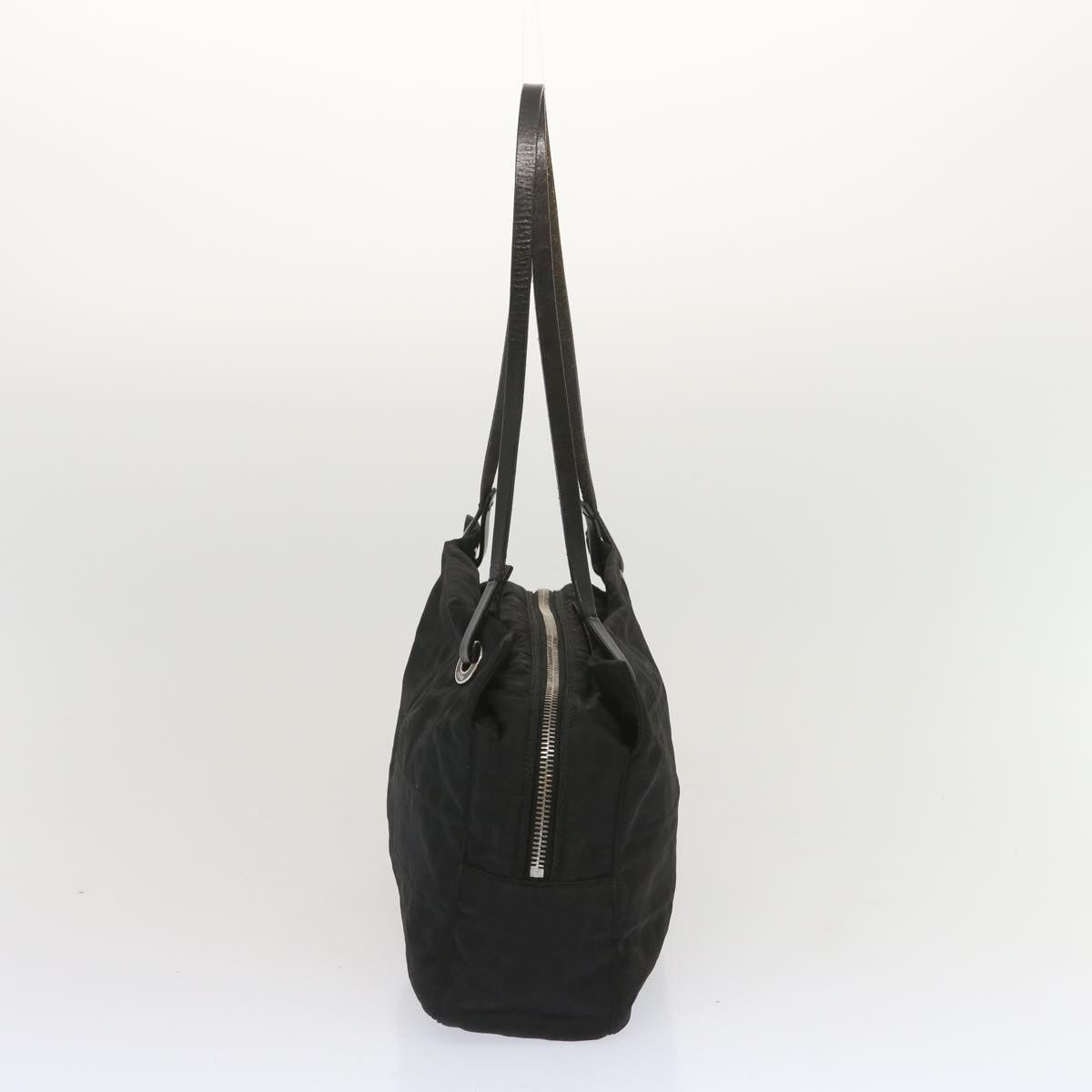 FENDI Zucca Canvas Hand Bag Black hk1179