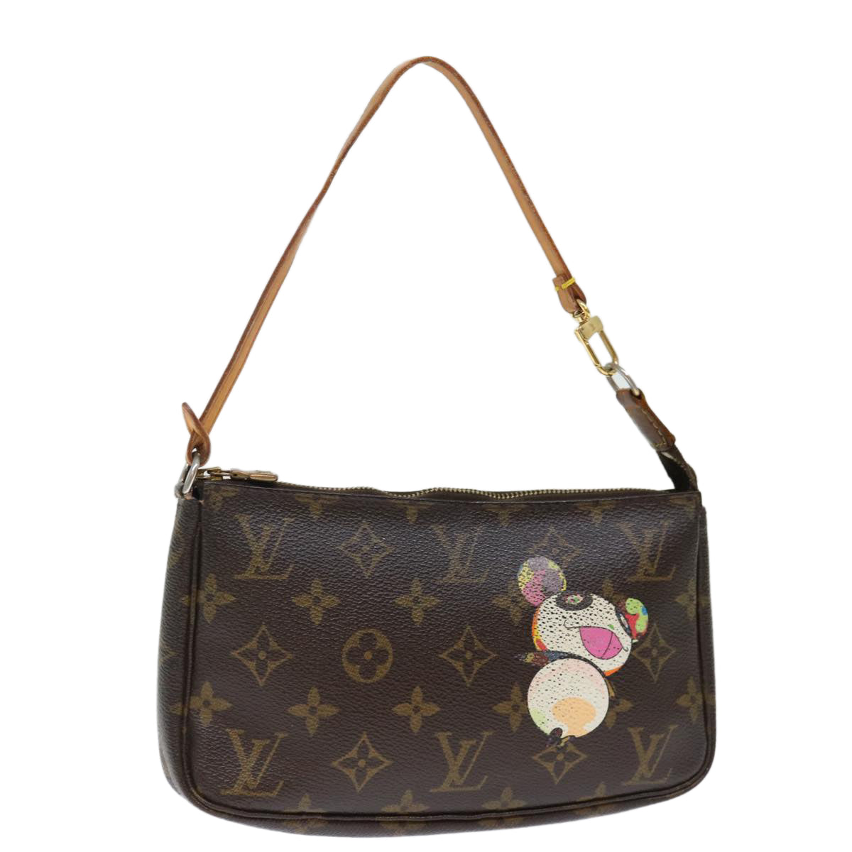 LOUIS VUITTON Monogram Panda Pochette Accessoires Pouch M51981 LV hk1273