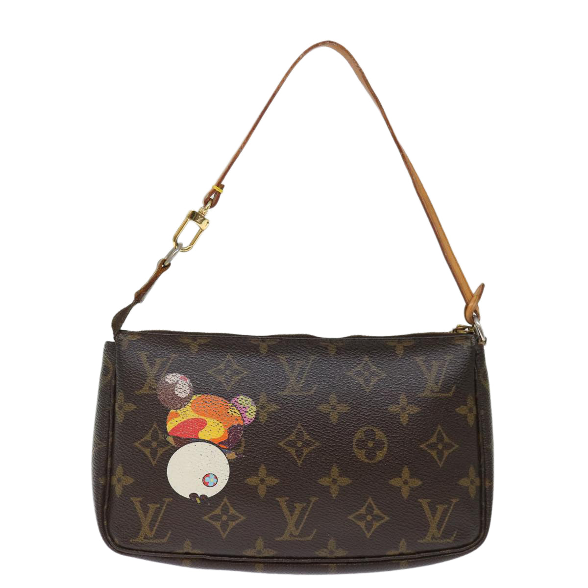 LOUIS VUITTON Monogram Panda Pochette Accessoires Pouch M51981 LV hk1273