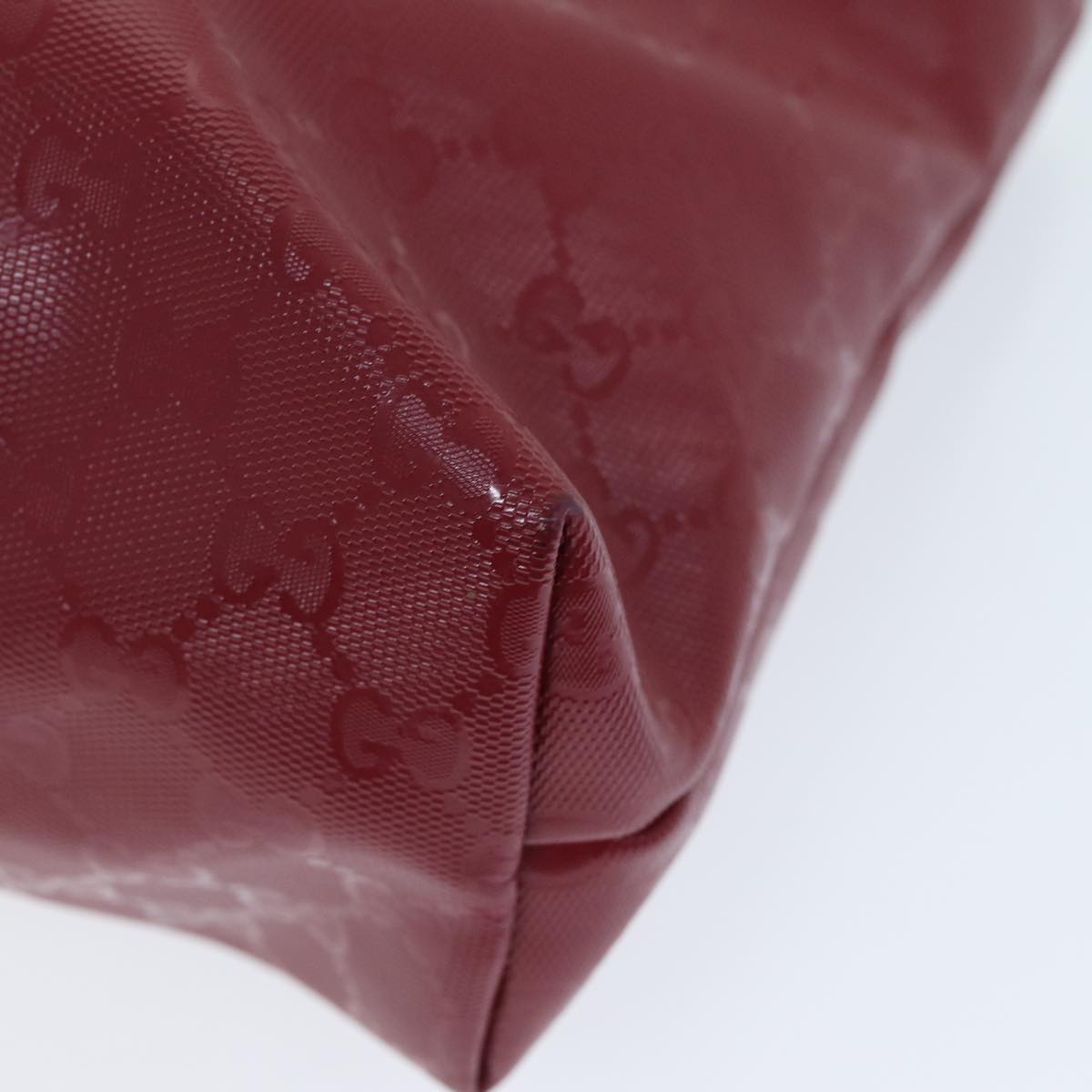 GUCCI GG Canvas Tote Bag Red 211138 hk1291