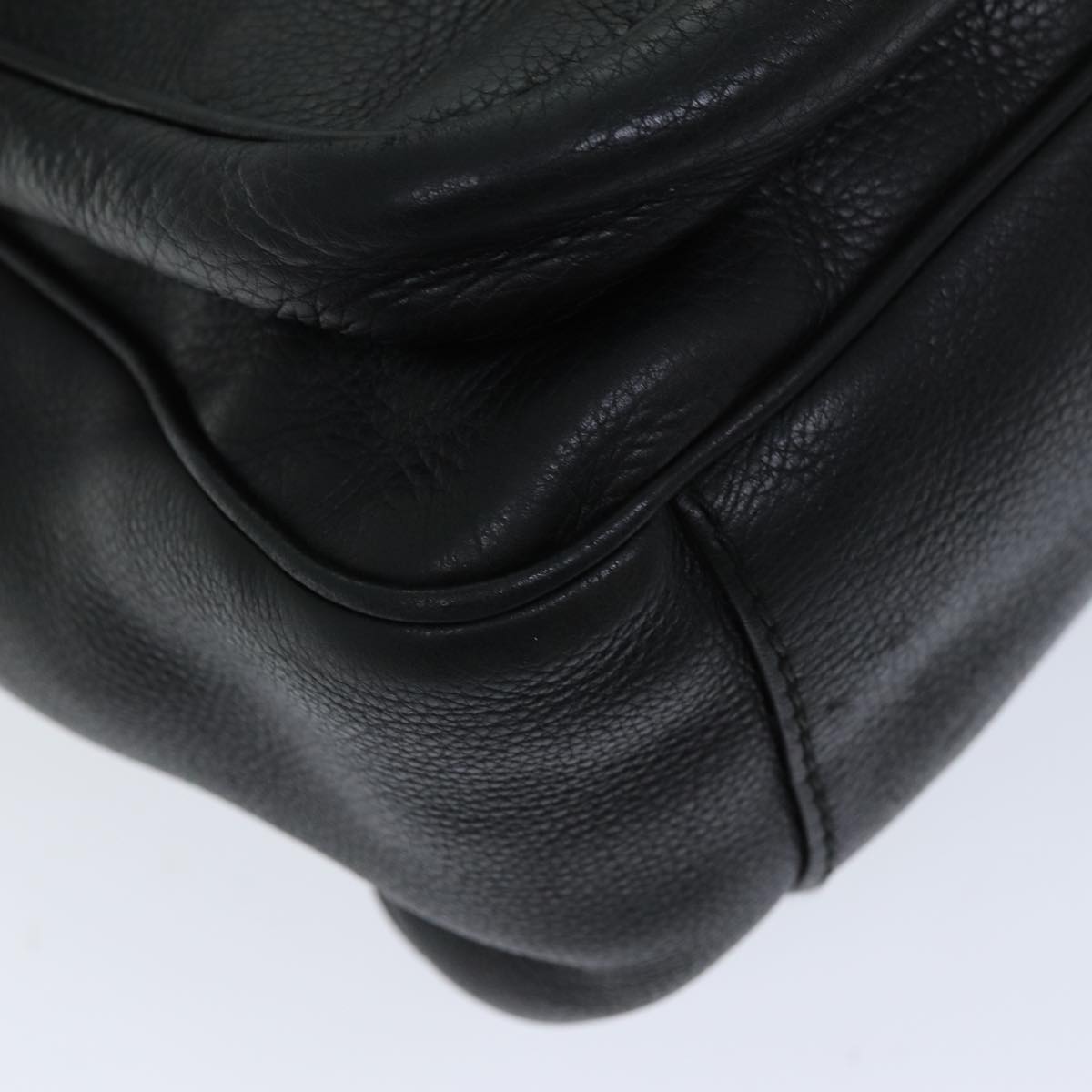 GUCCI Hand Bag Leather 2way Black hk1295