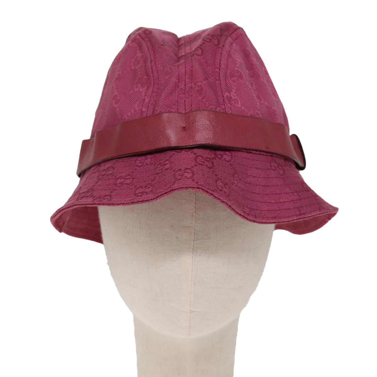 GUCCI GG Canvas Hat M Red 030367 hk1310