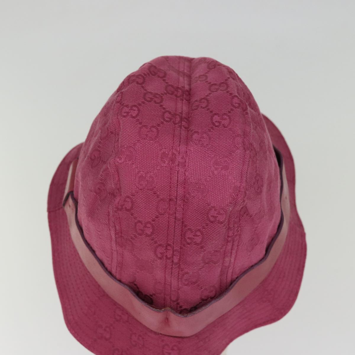 GUCCI GG Canvas Hat M Red 030367 hk1310