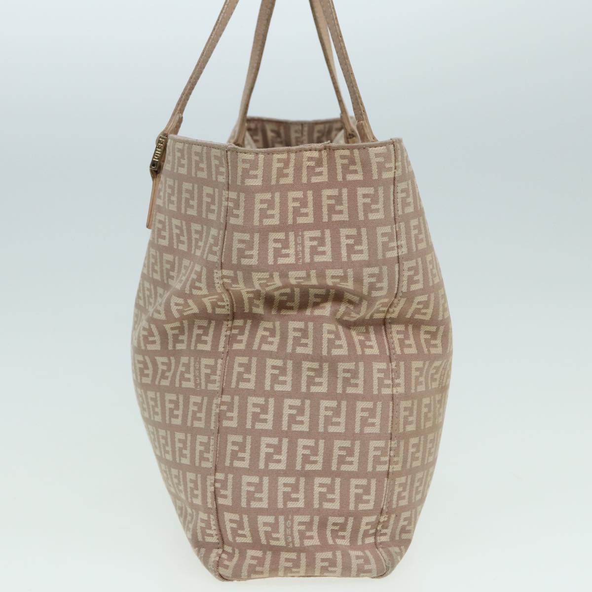 FENDI Zucchino Canvas Hand Bag Pink hk1386