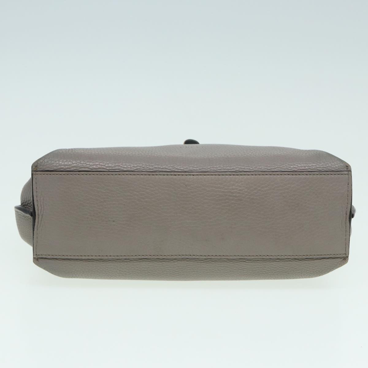 GUCCI Bamboo Daily Hand Bag Leather Gray 370831 hk1420