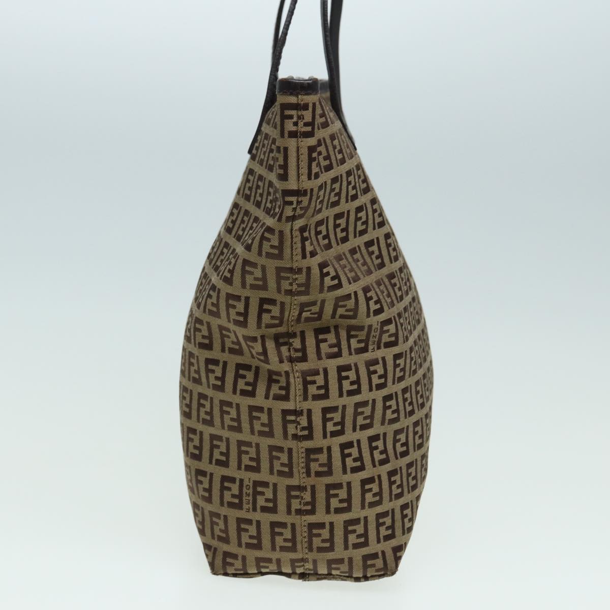 FENDI Zucchino Canvas Tote Bag Beige hk1424