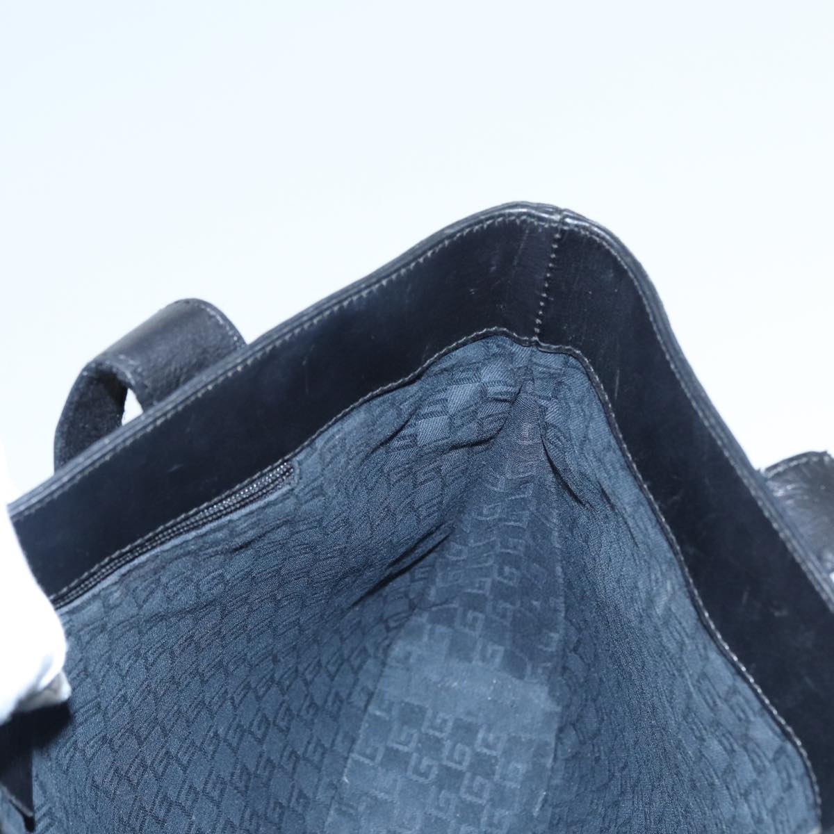 GUCCI Tote Bag Leather Black 73983 hk1431