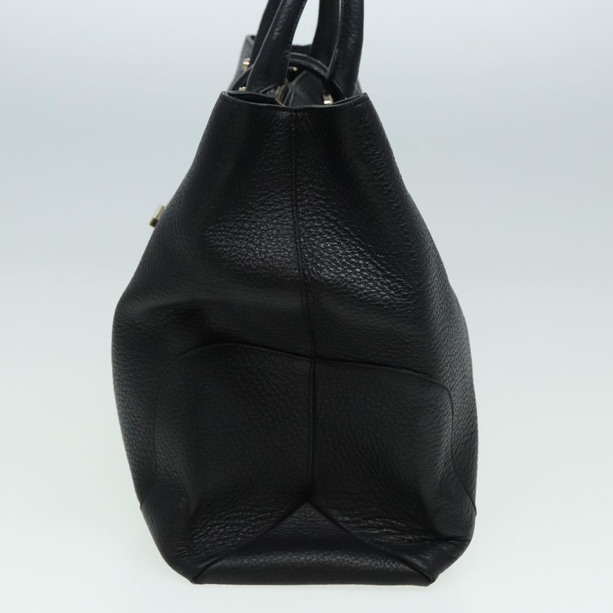 GUCCI Hand Bag Leather Black 130994 hk1433