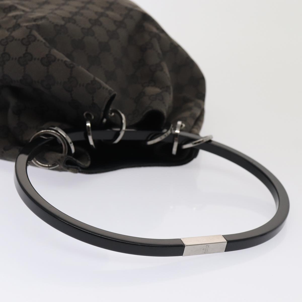 GUCCI GG Canvas Hand Bag Black 001 3738 hk1441
