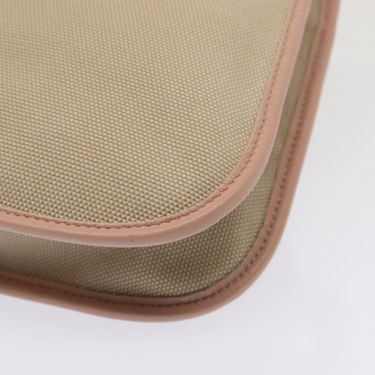 FENDI Shoulder Bag Canvas Beige hk1442