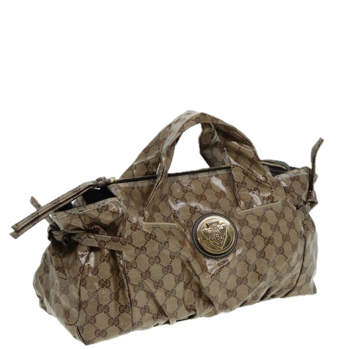 GUCCI GG Crystal Hand Bag Beige 197020 hk1447