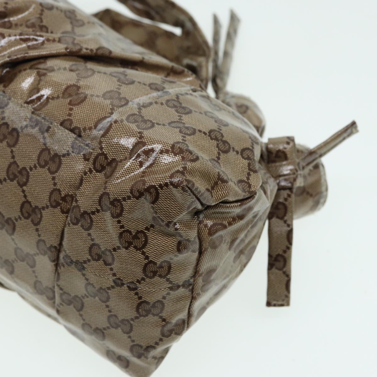 GUCCI GG Crystal Hand Bag Beige 197020 hk1447