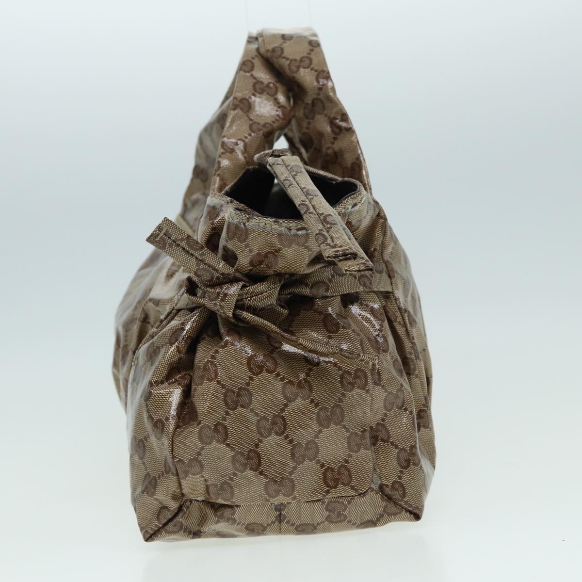 GUCCI GG Crystal Hand Bag Beige 197020 hk1447