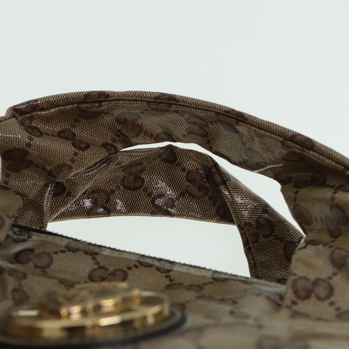GUCCI GG Crystal Hand Bag Beige 197020 hk1447