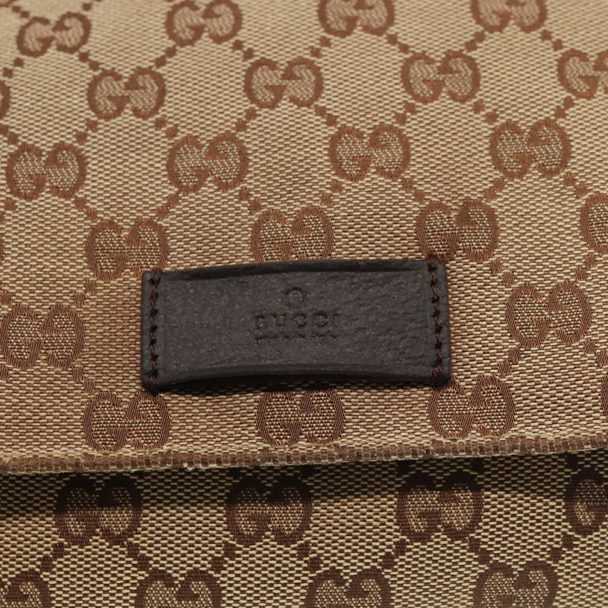 GUCCI GG Canvas Shoulder Bag Beige 146236 hk1458