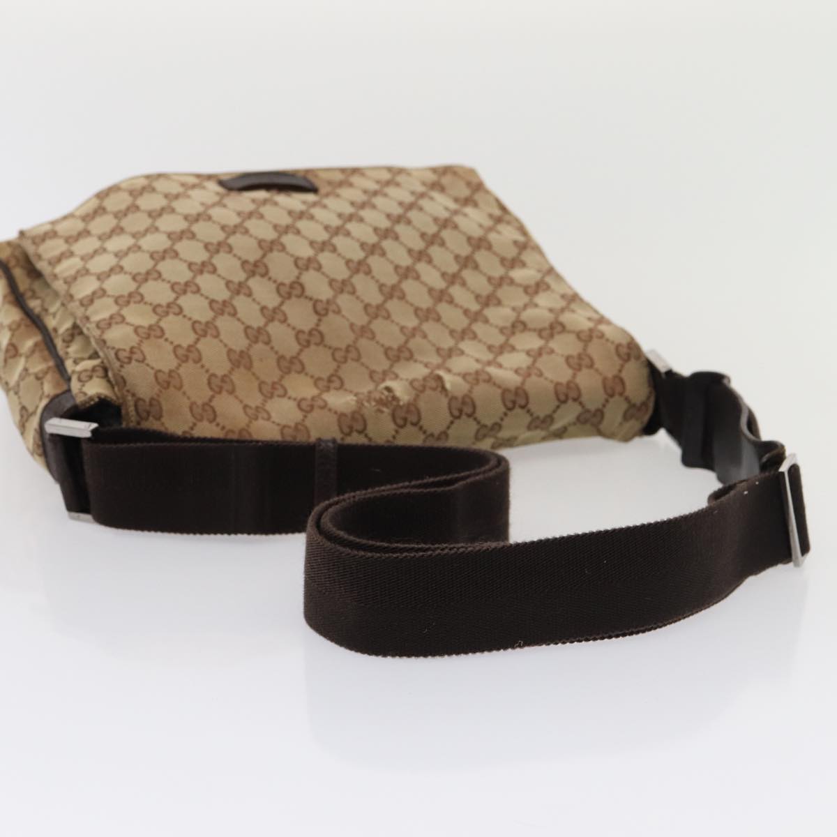 GUCCI GG Canvas Shoulder Bag Beige 146236 hk1458