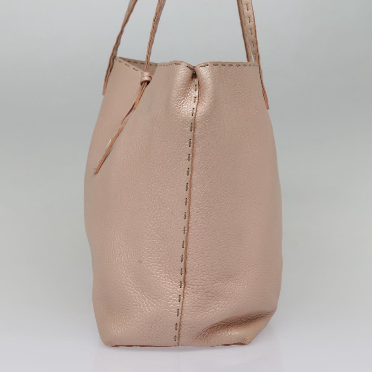 FENDI Celeria Tote Bag Leather Pink 8BH126 hk1664