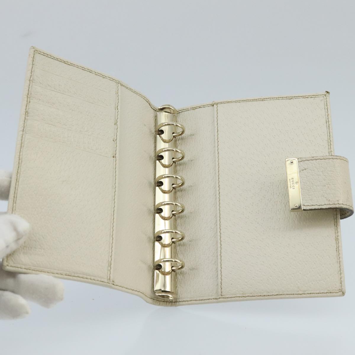 GUCCI GG Canvas Day Planner Cover Beige 115240 hk1809