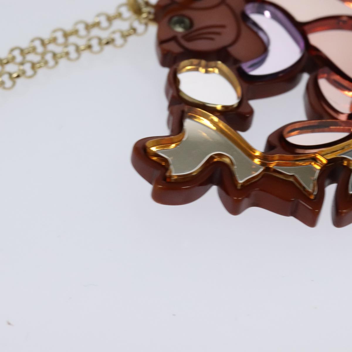 FENDI Key Holder plastic Brown hk1980