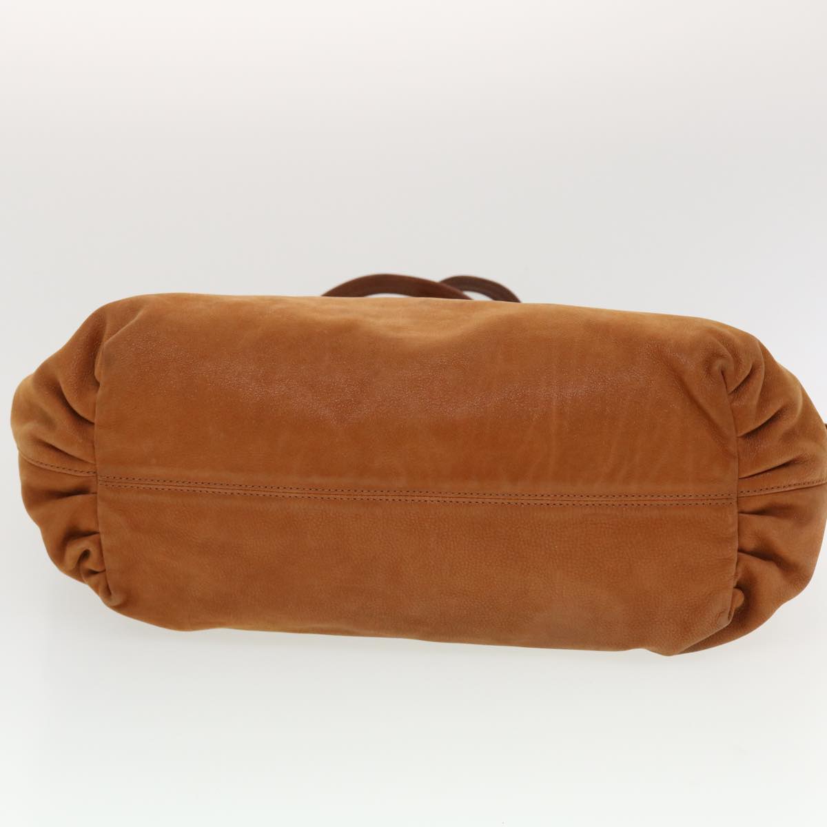 FENDI Tote Bag Leather Brown hk725