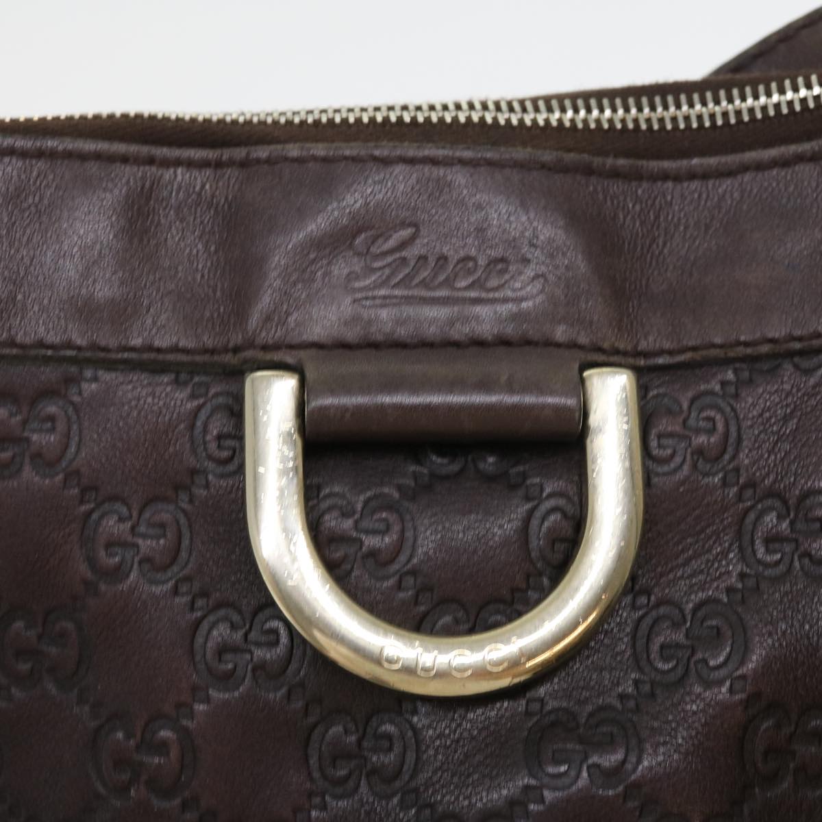 GUCCI GG Canvas Guccissima Shoulder Bag Brown 203257 hk853