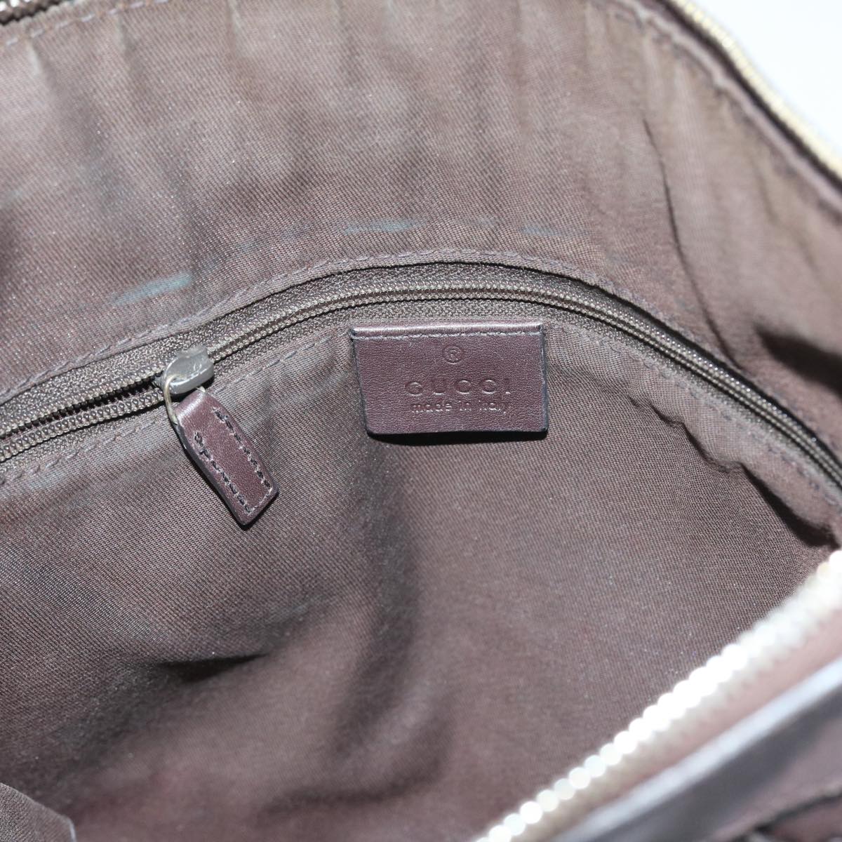 GUCCI GG Canvas Guccissima Shoulder Bag Brown 203257 hk853