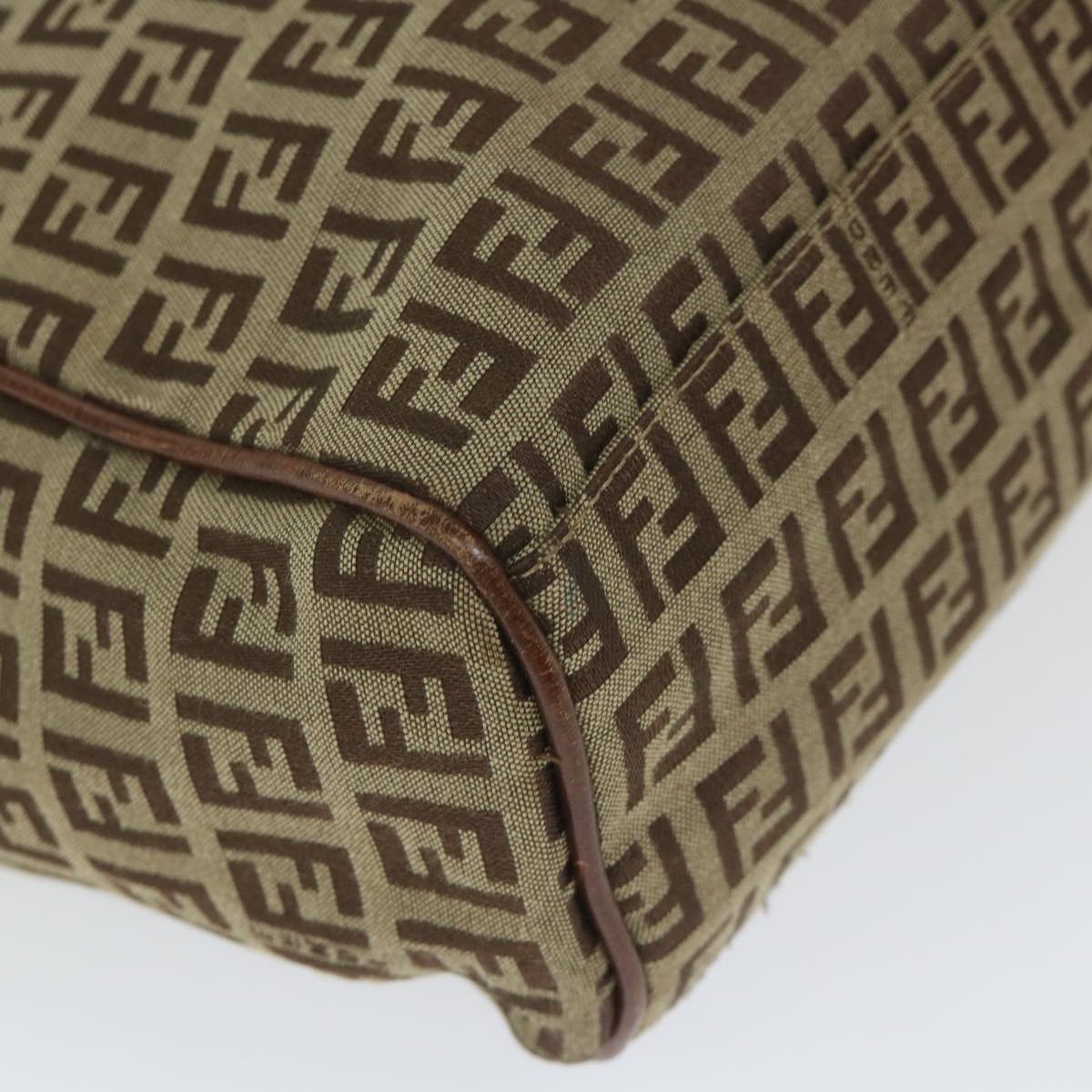 FENDI Zucchino Canvas Tote Bag Beige hk887