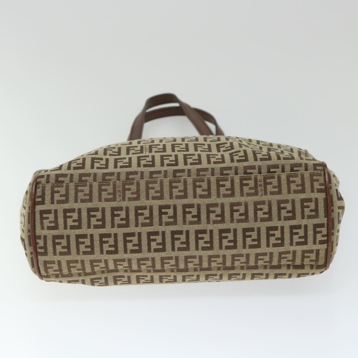 FENDI Zucchino Canvas Tote Bag Beige hk887