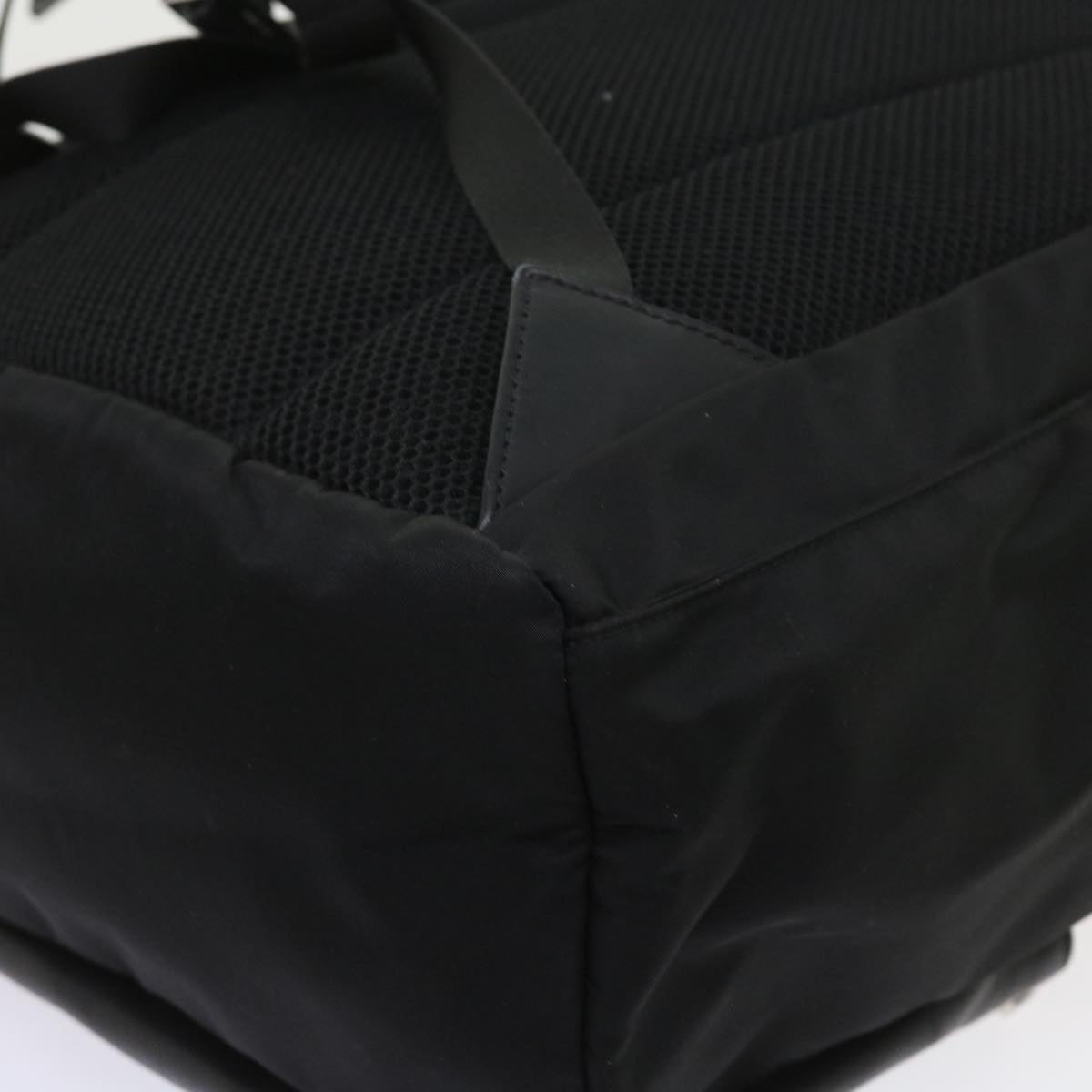 FENDI Backpack Nylon Leather Black hk906
