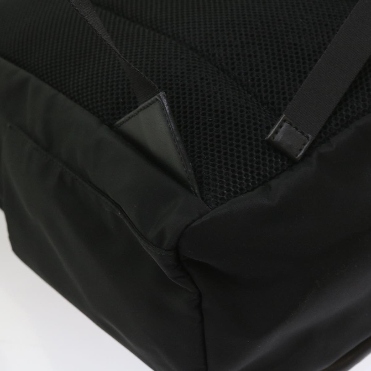 FENDI Backpack Nylon Leather Black hk906
