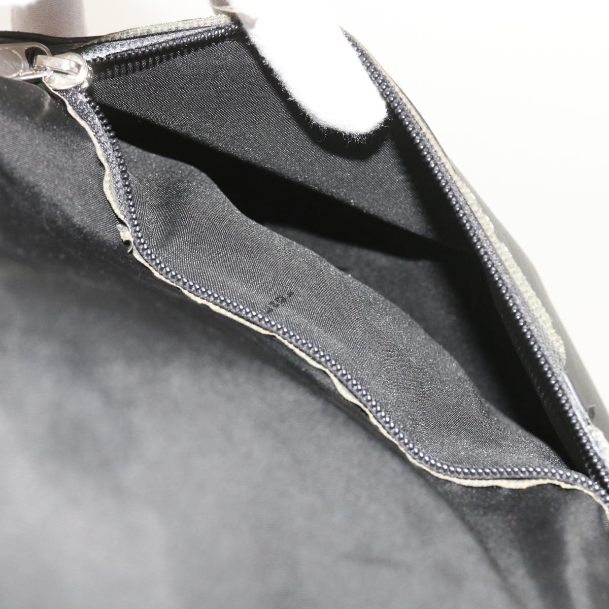 FENDI Backpack Nylon Leather Black hk906