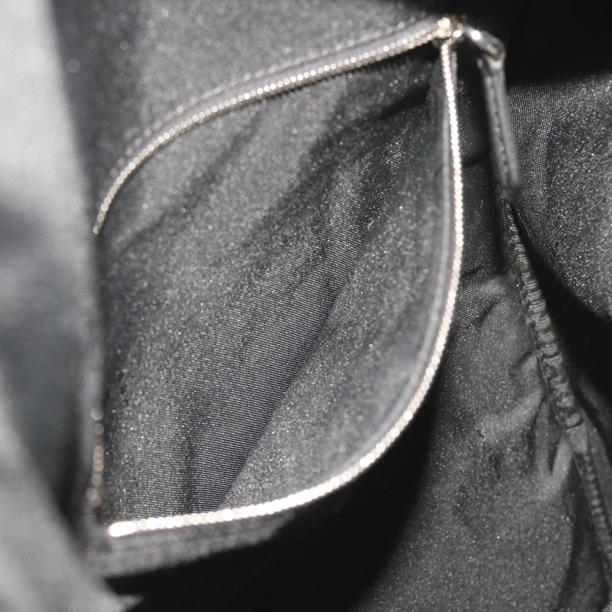 FENDI Backpack Nylon Leather Black hk906