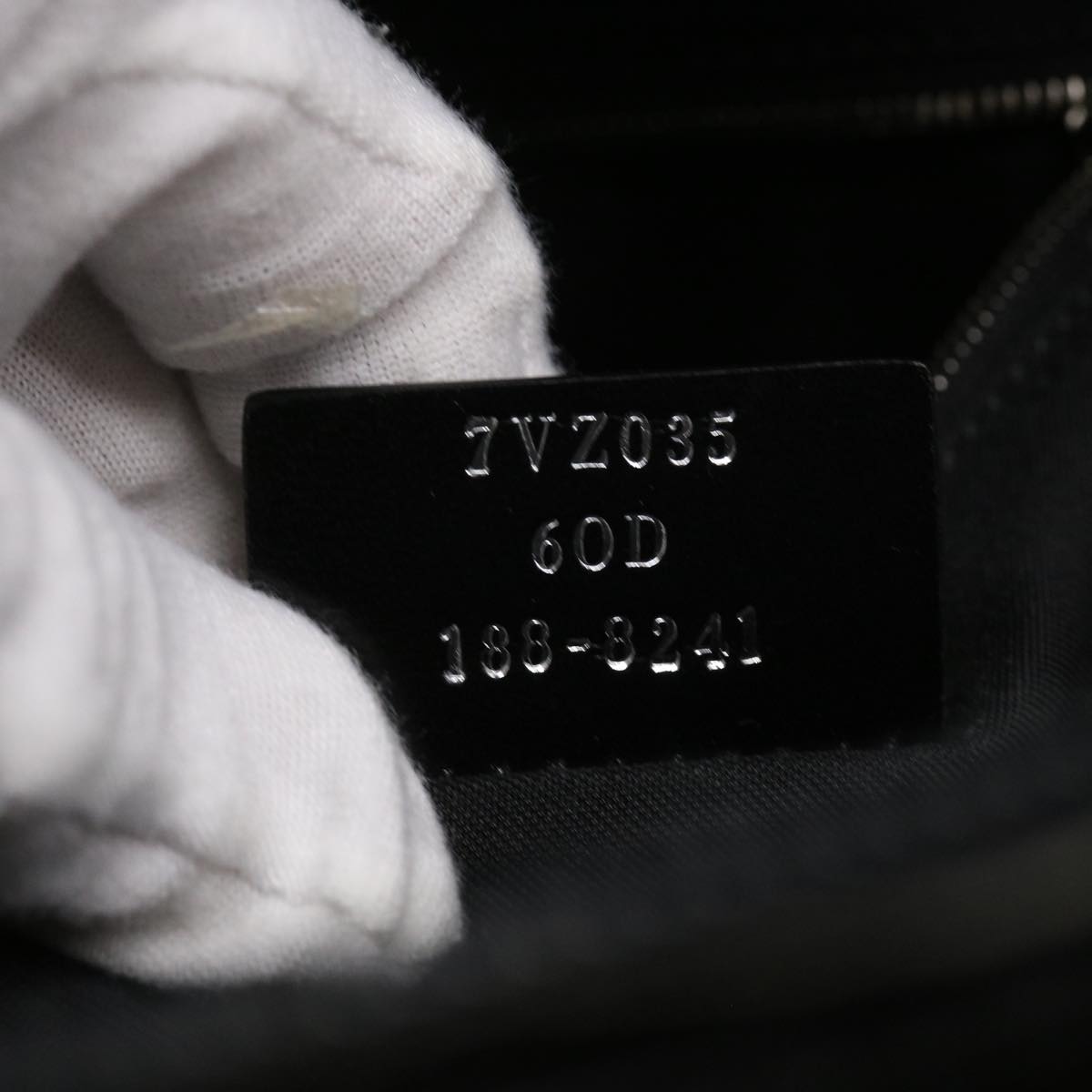 FENDI Backpack Nylon Leather Black hk906