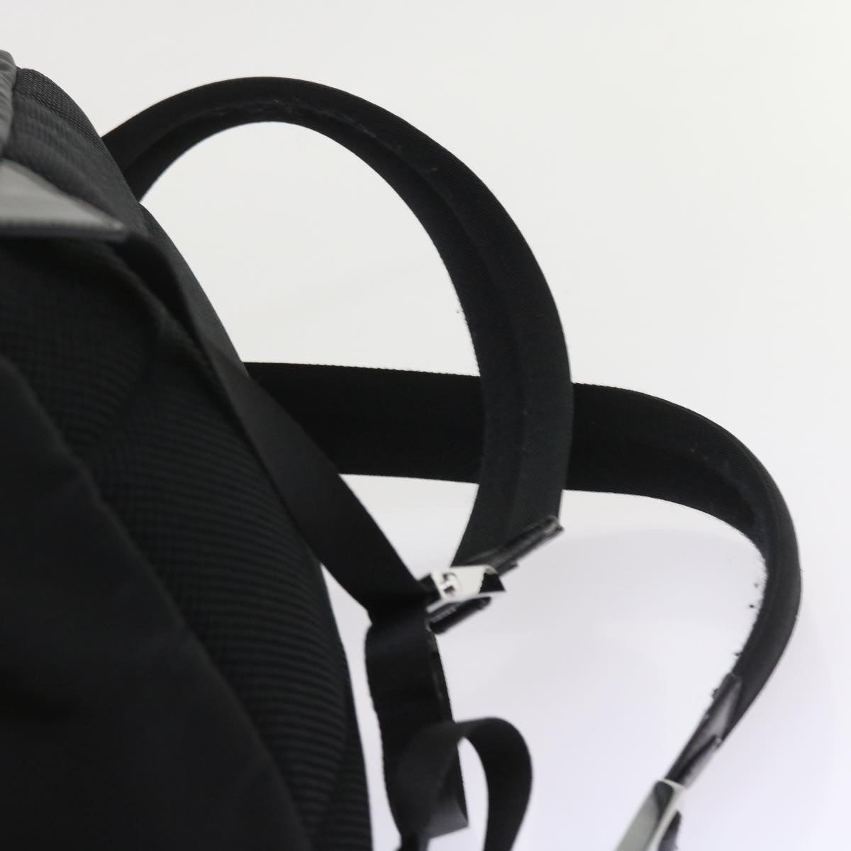 FENDI Backpack Nylon Leather Black hk906