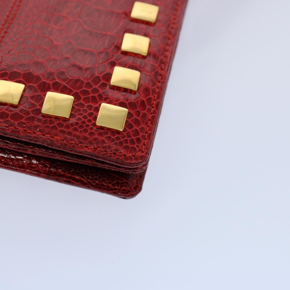 FENDI Shoulder Bag Leather Red hk920