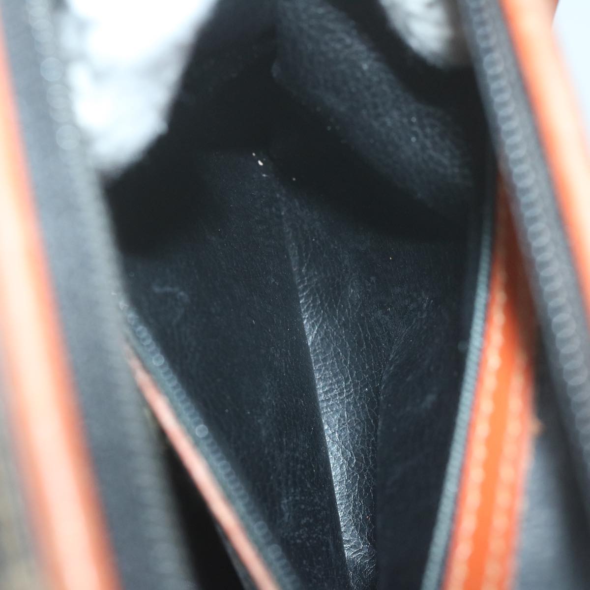 FENDI Pecan Canvas Boston Bag Black Brown hk943
