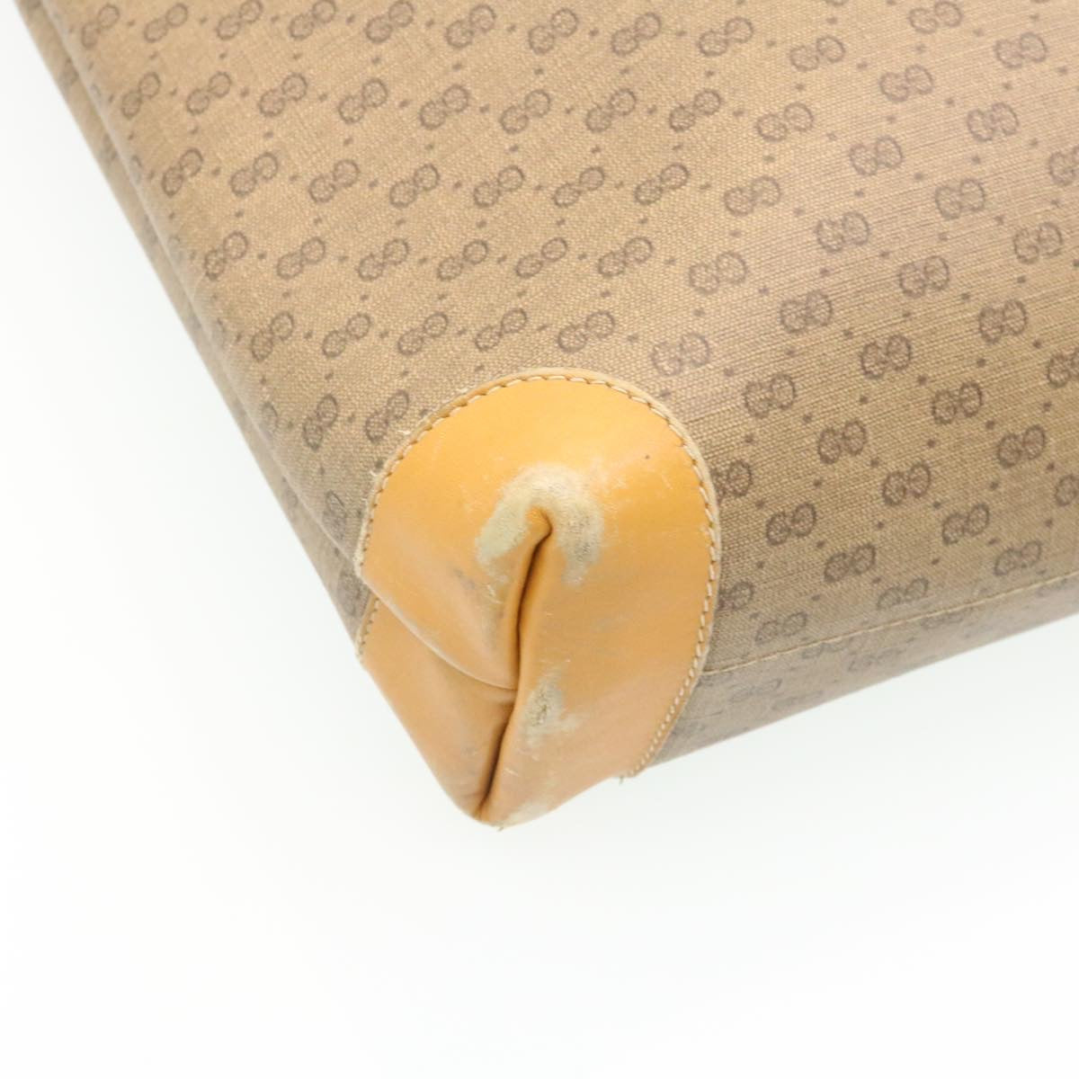 GUCCI Web Sherry Line Micro GG Canvas Tote Bag Beige Red Green im299