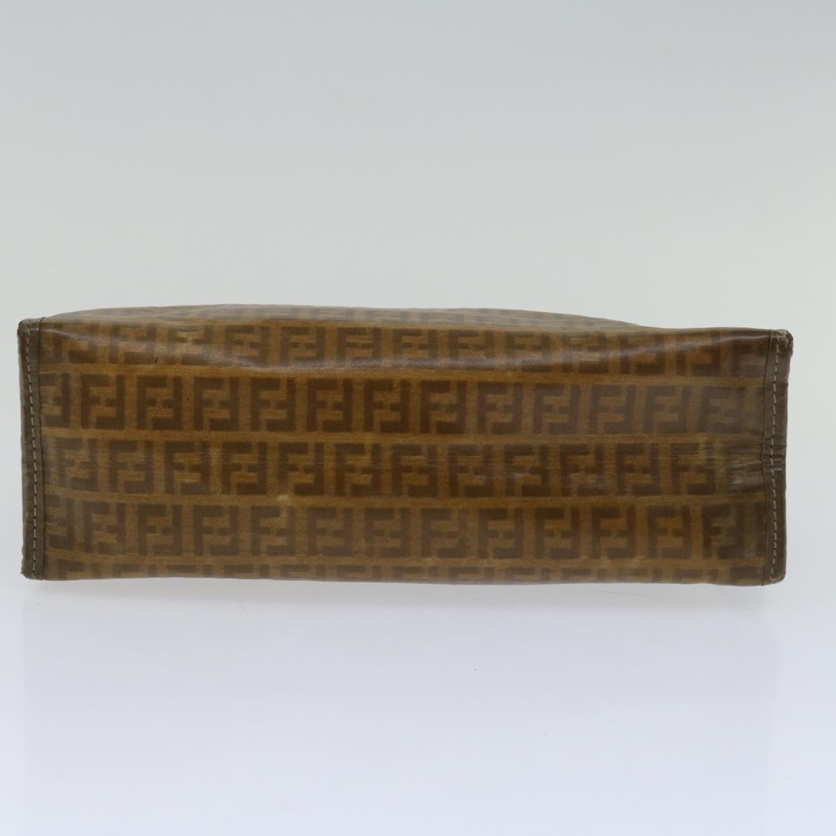 FENDI Zucchino Canvas Clutch Bag Brown im455