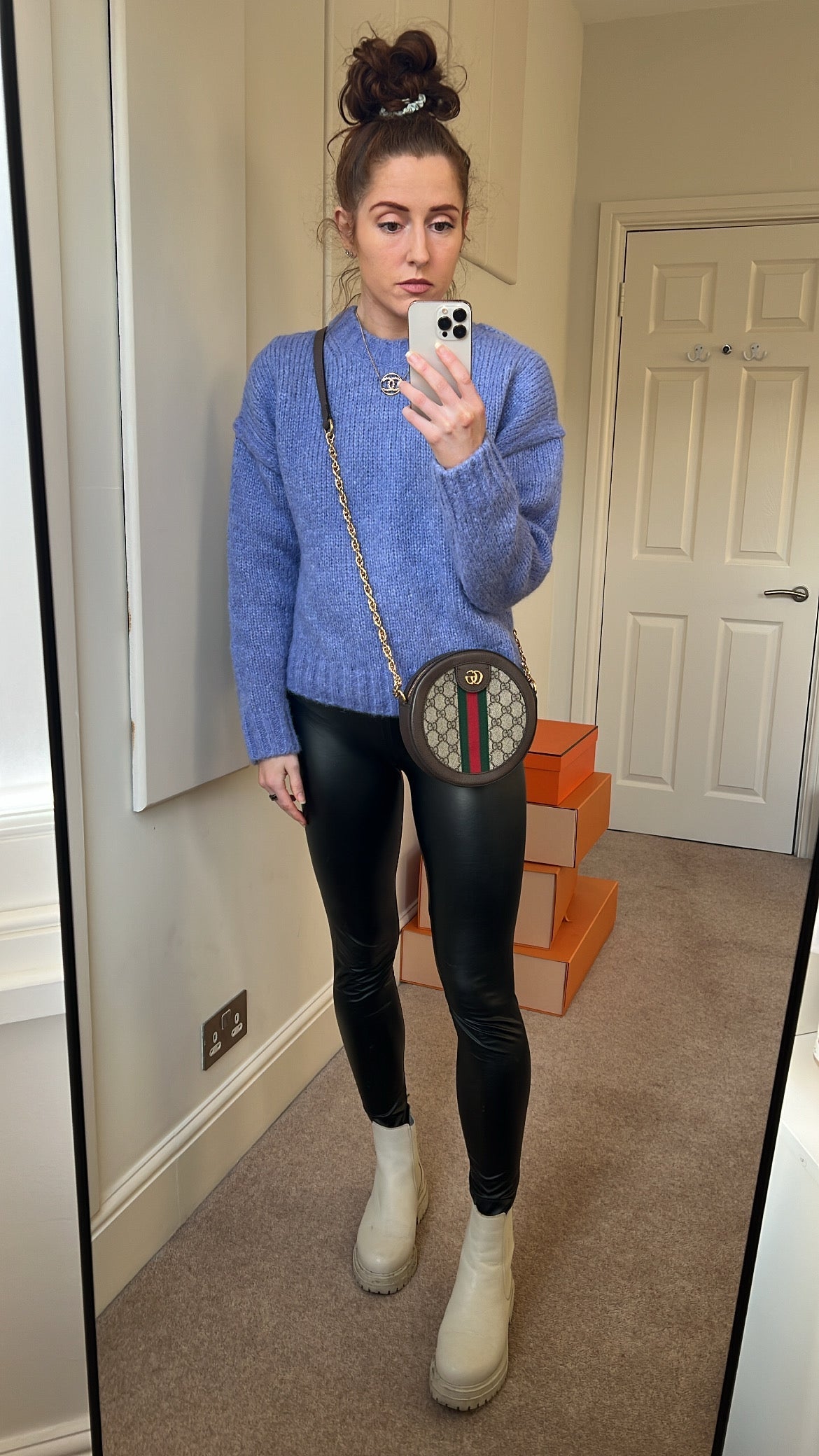 Gucci GG Ophidia Mini GG Round Shoulder Bag (RRP Â£1,160)