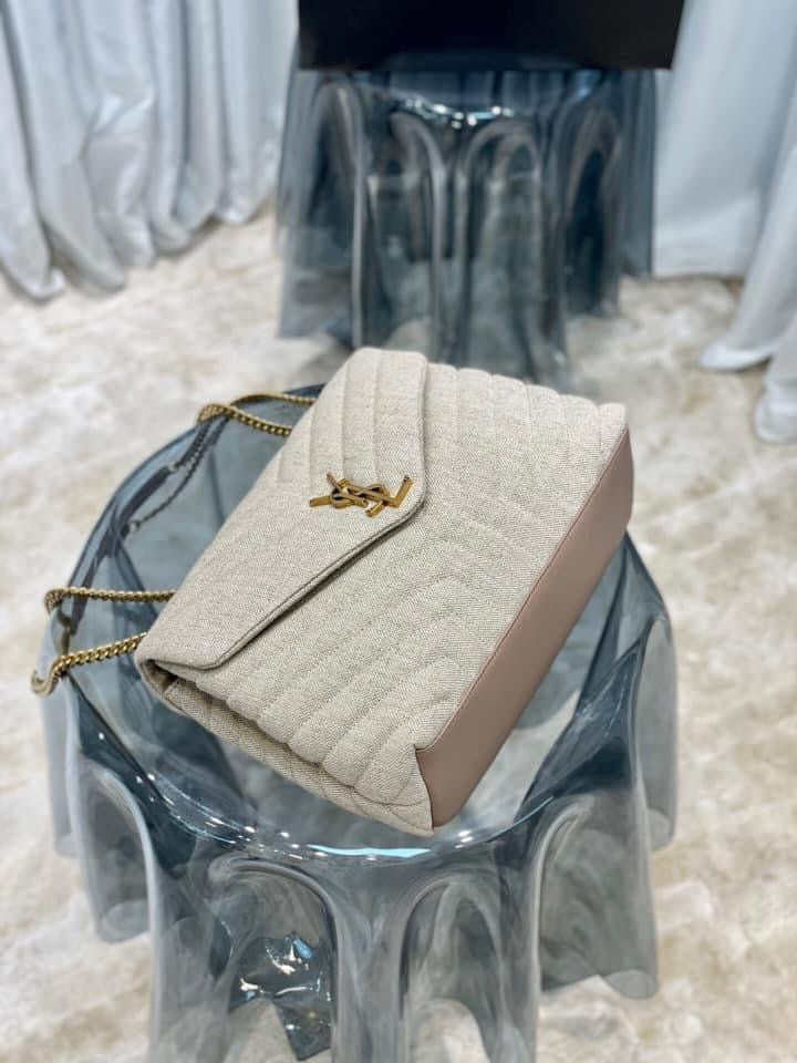 YSL College Medium Quilted Leather Bag