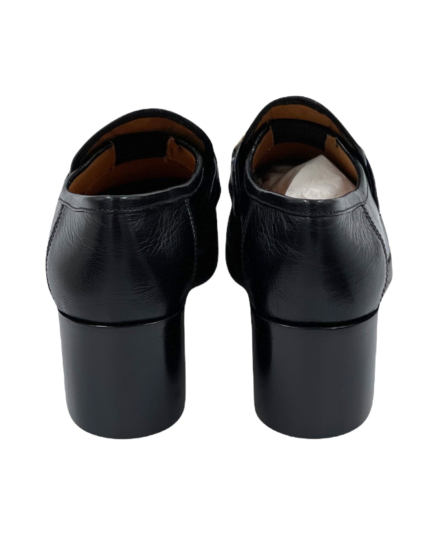 Gucci Union Jack Horsebit Loafer Heels 37.5