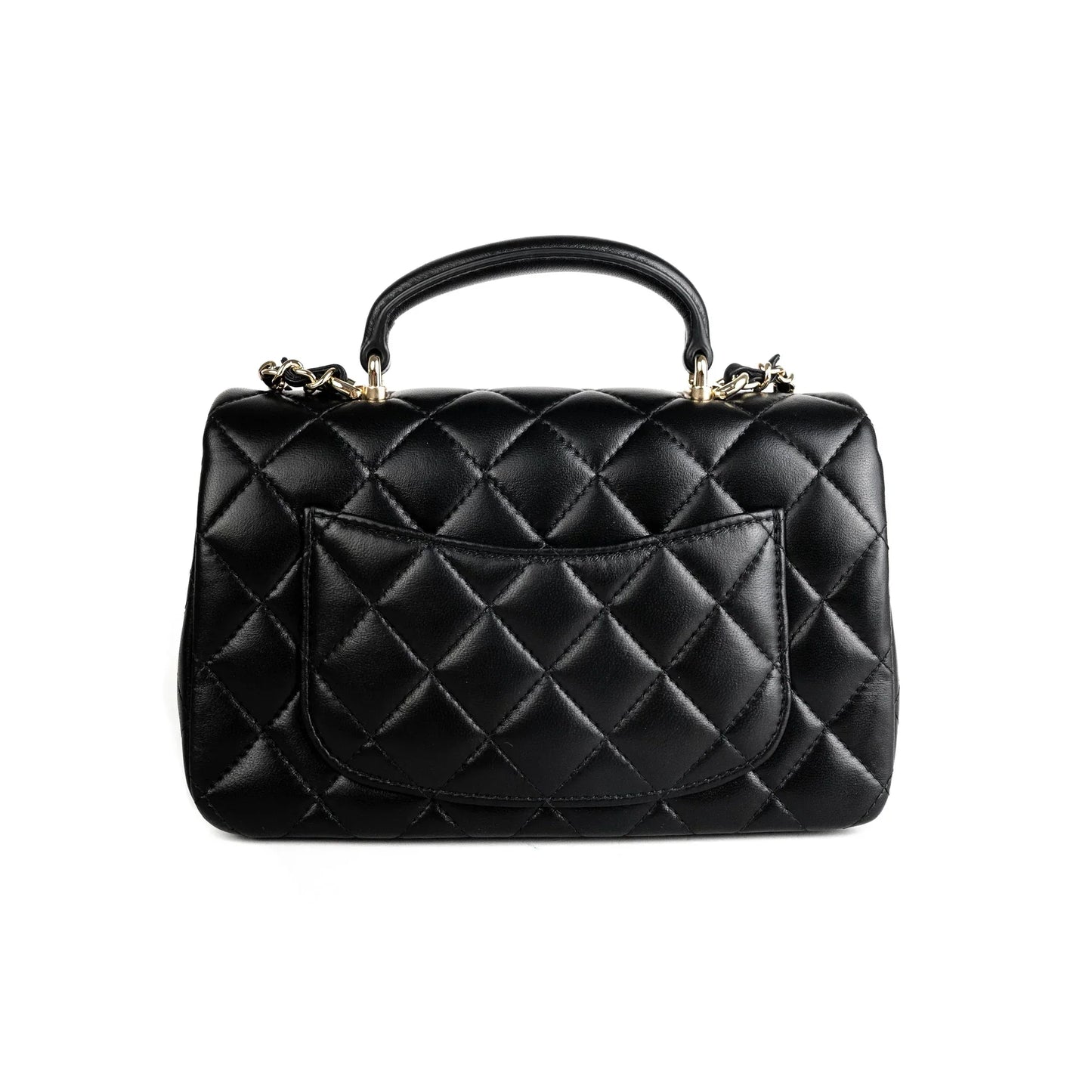 CHANEL Mini with Top Handle Black
