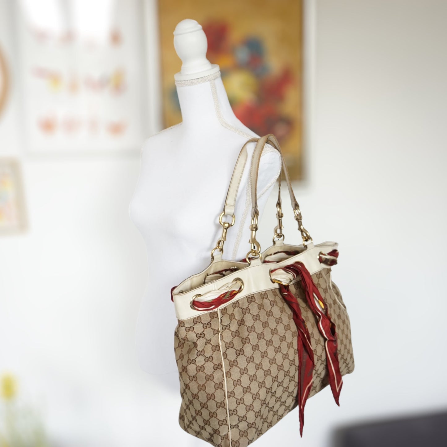Gucci Scarf Totebag