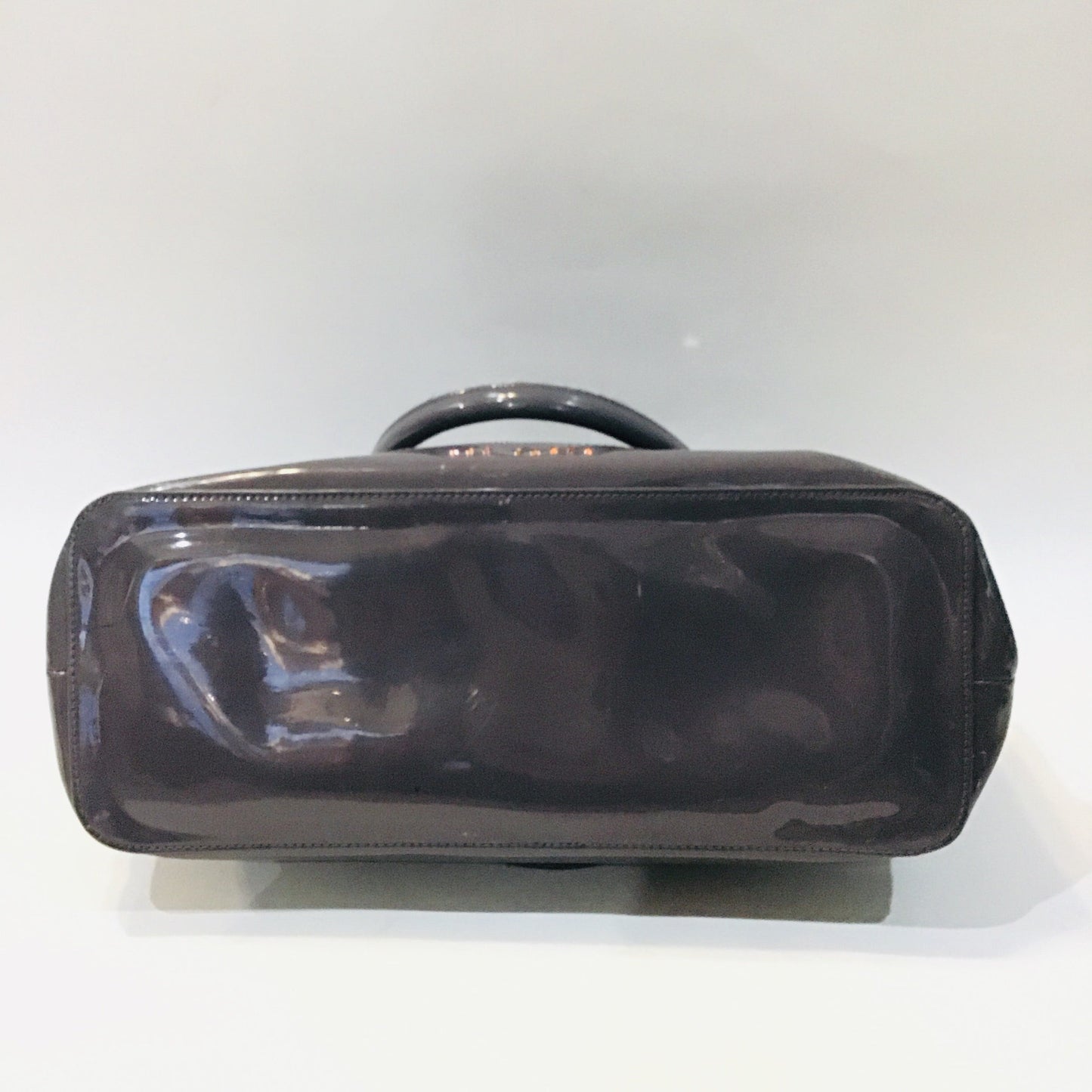 TED BAKER Gray Patent Leather Satchel