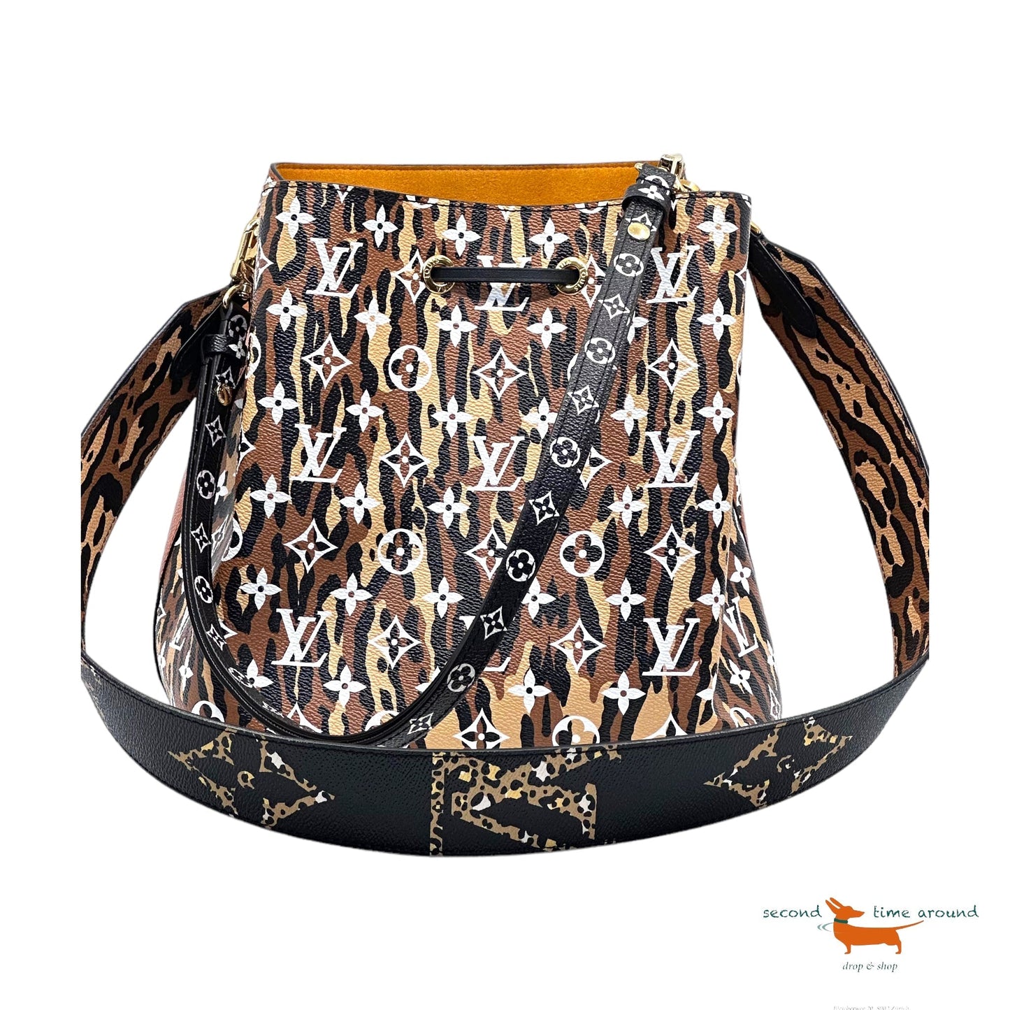 Louis Vuitton Monogram Giant Jungle NÃ©oNoÃ© Caramel Bag