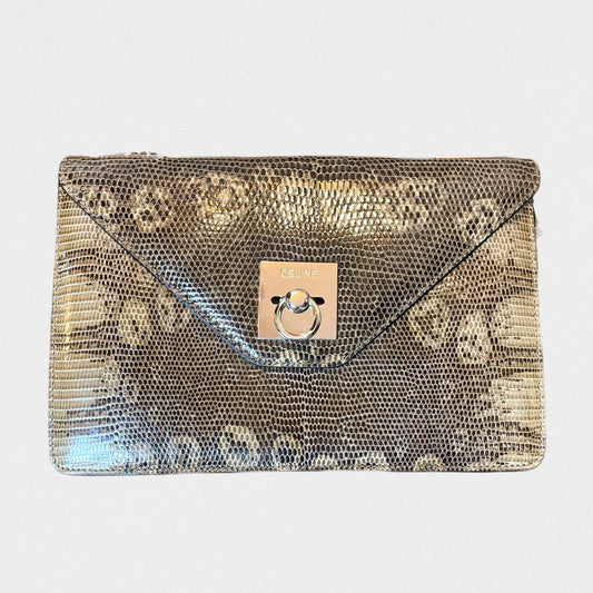 Celine lizard shoulder bag - 1990s