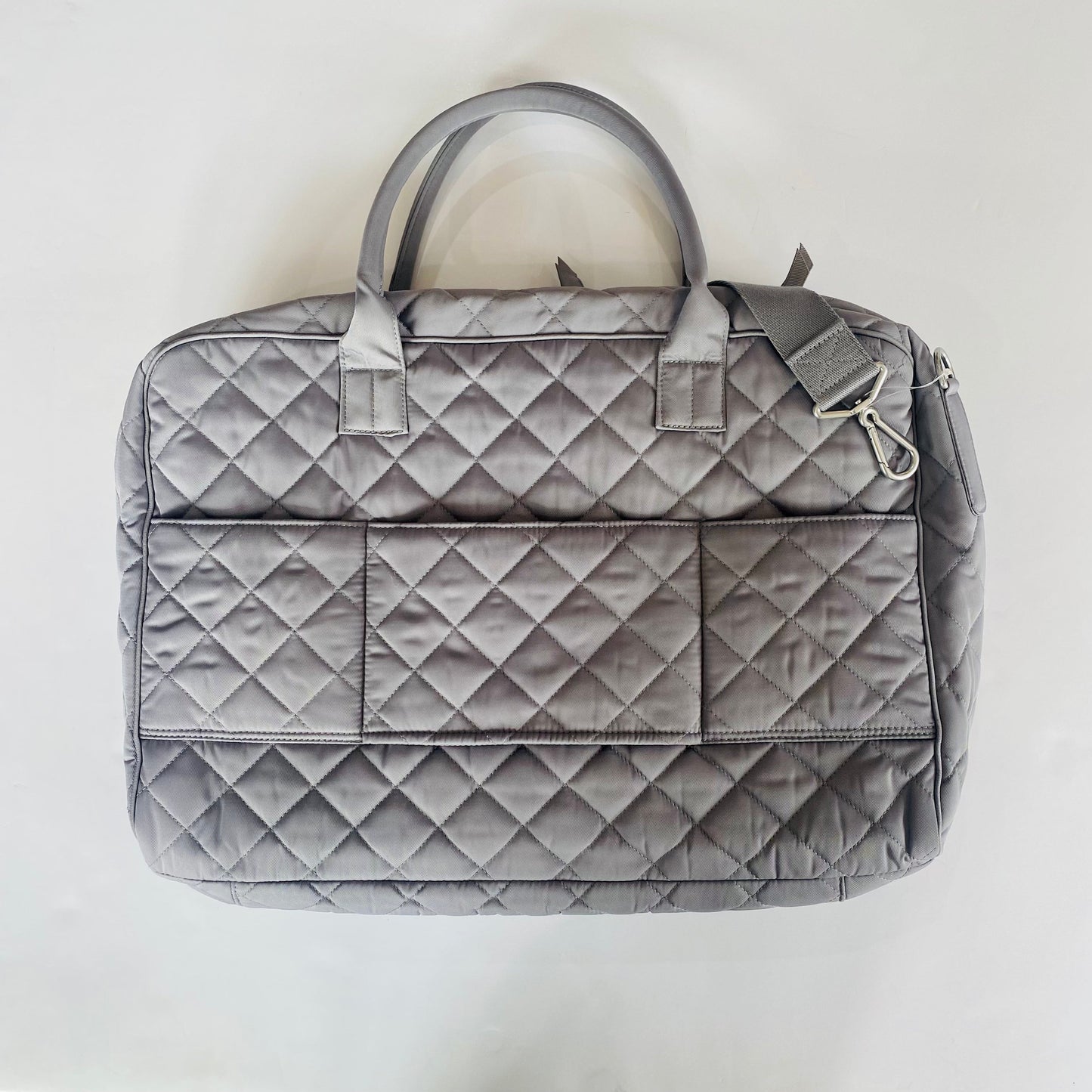 VERA BRADLEY Lay Flat Weekender Tranquil Gray NWT
