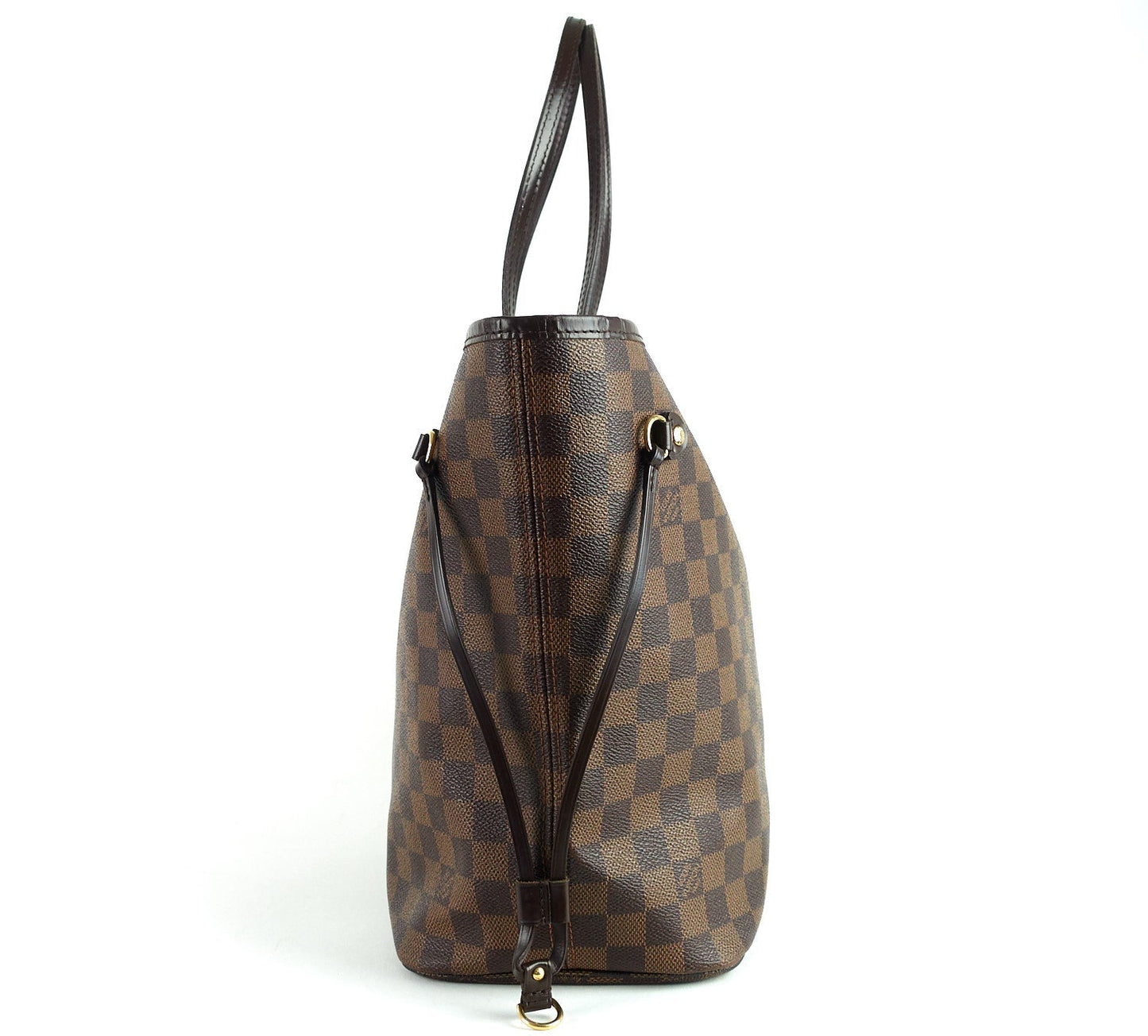 Louis Vuitto Neverfull MM Damier EbÃ¨ne Canvas Tote Bag